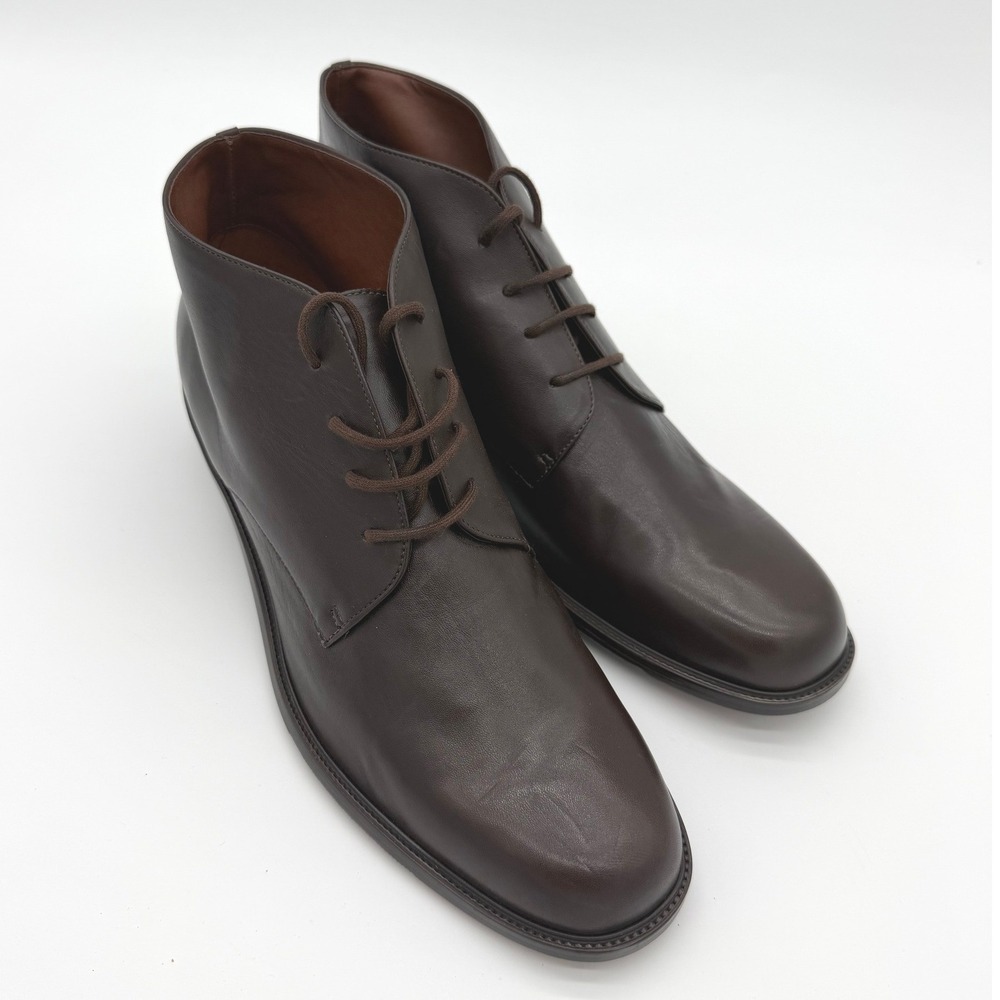 Etienne Aigner Jodhpur Boots Mens 11M Brown Leather Lace Up‎ Ankle Boots